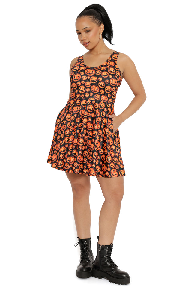 Pumpkins Scoop Skater Dress