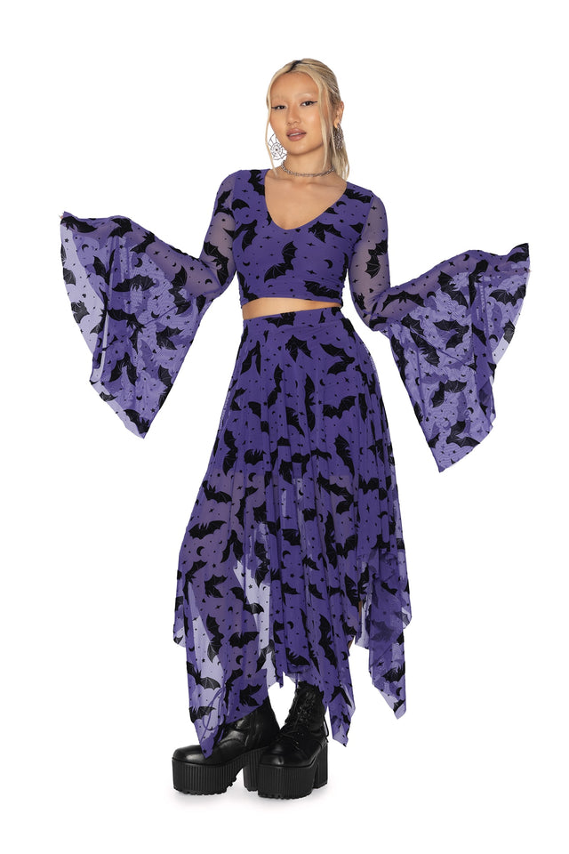 Flock Of Bats Purple Spectre Top