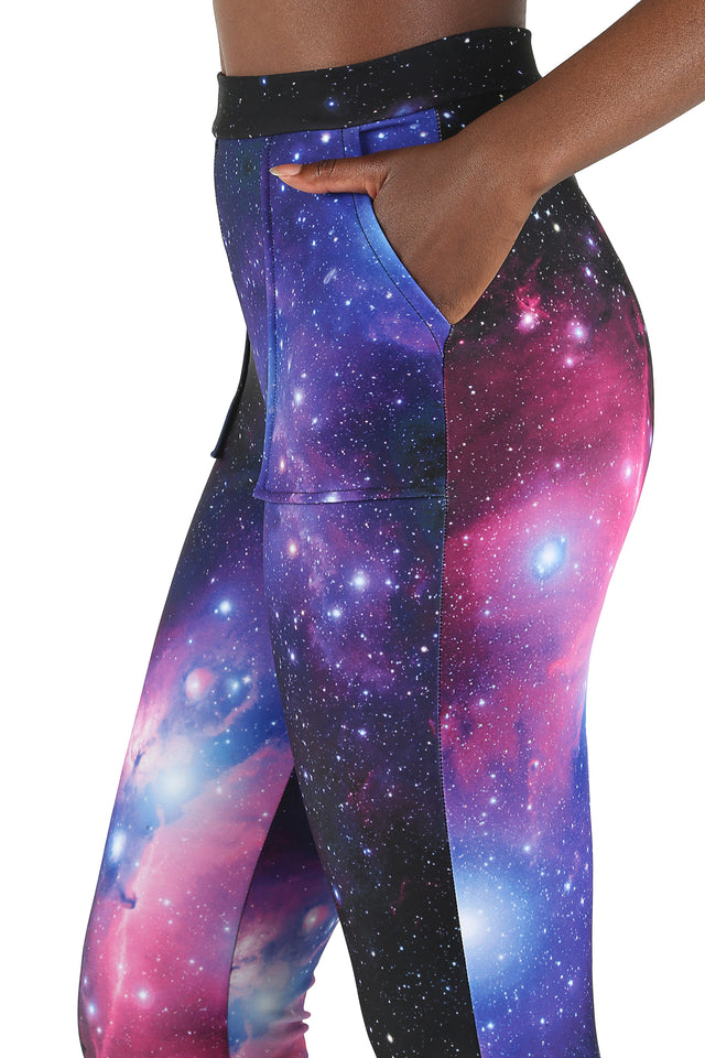 Galaxy Purple Cuffed Pants