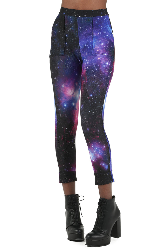 Galaxy Purple Cuffed Pants