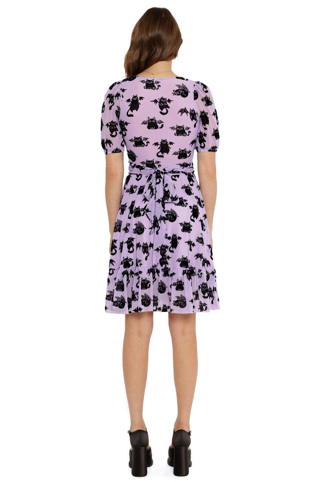 Purranormal Activity Wrap Longline Dress