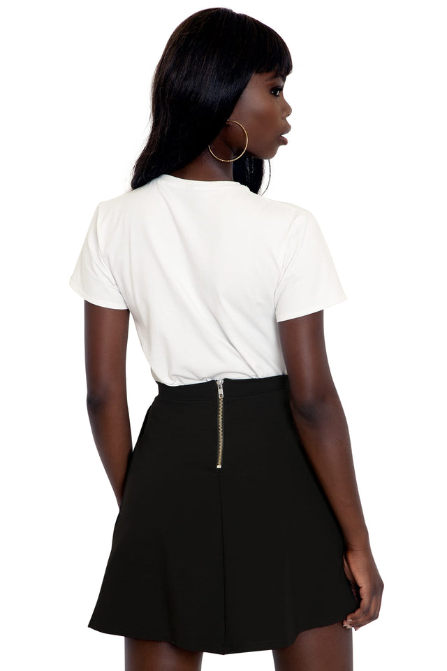 Push It Pocket A Line Skirt back