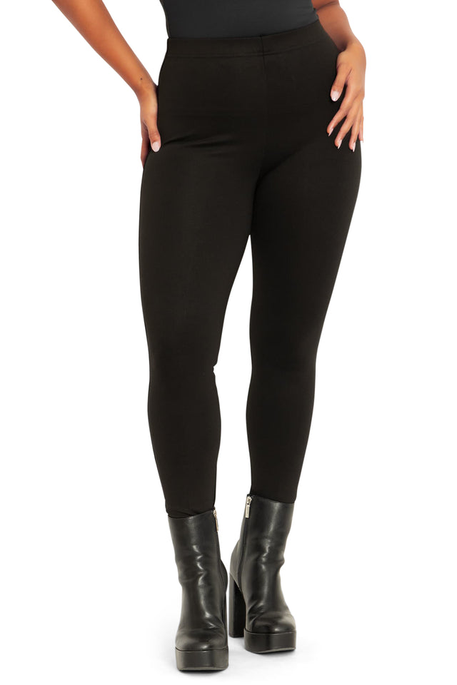 Push It Ponte High Waisted Leggings closeup