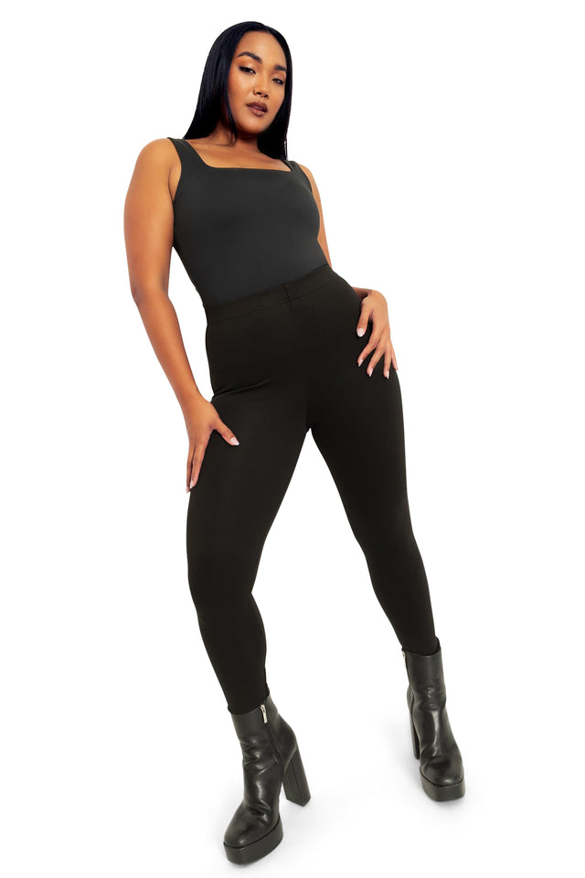 Push It Ponte High Waisted Leggings wide