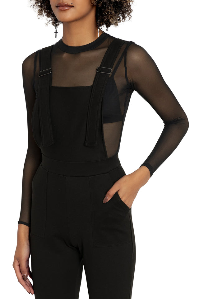 BlackMilk Clothing - Push It Ponte Overalls