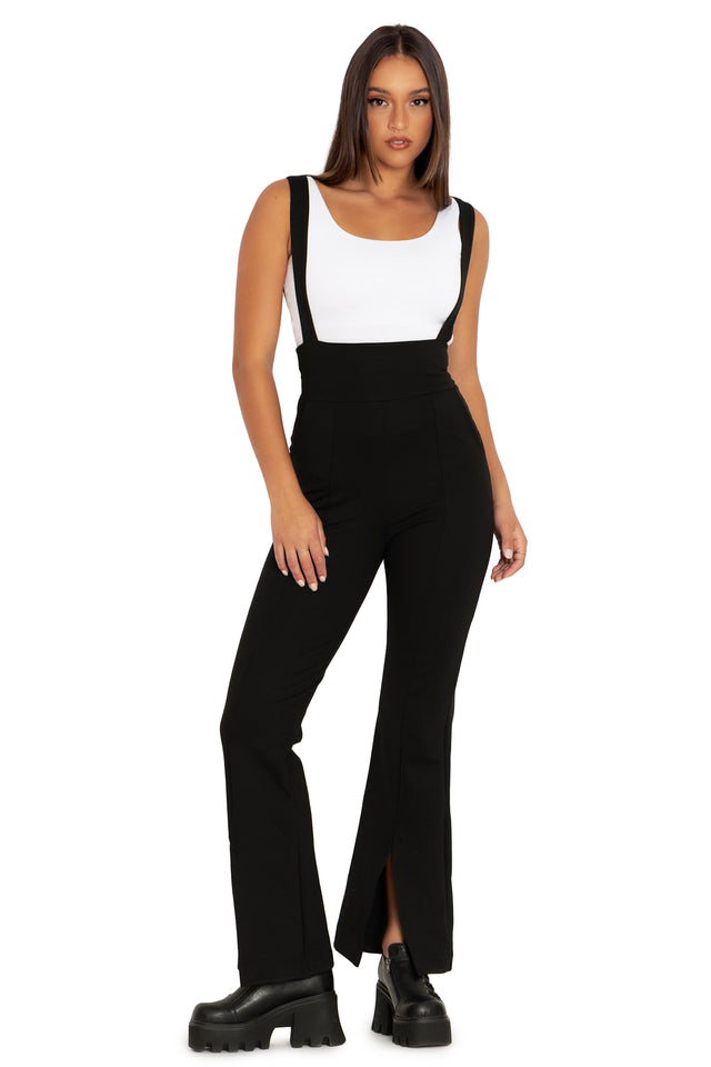 BlackMilk Clothing - Push It Underbust Flare Overalls