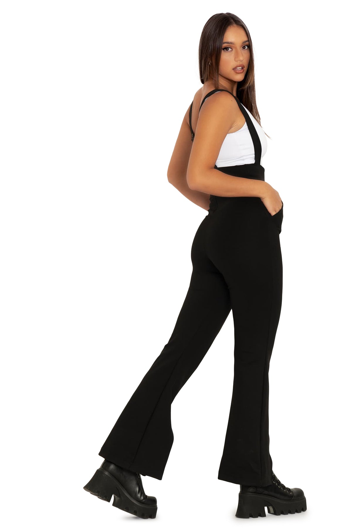 Push It Underbust Flare Overalls - Limited – BlackMilk Clothing