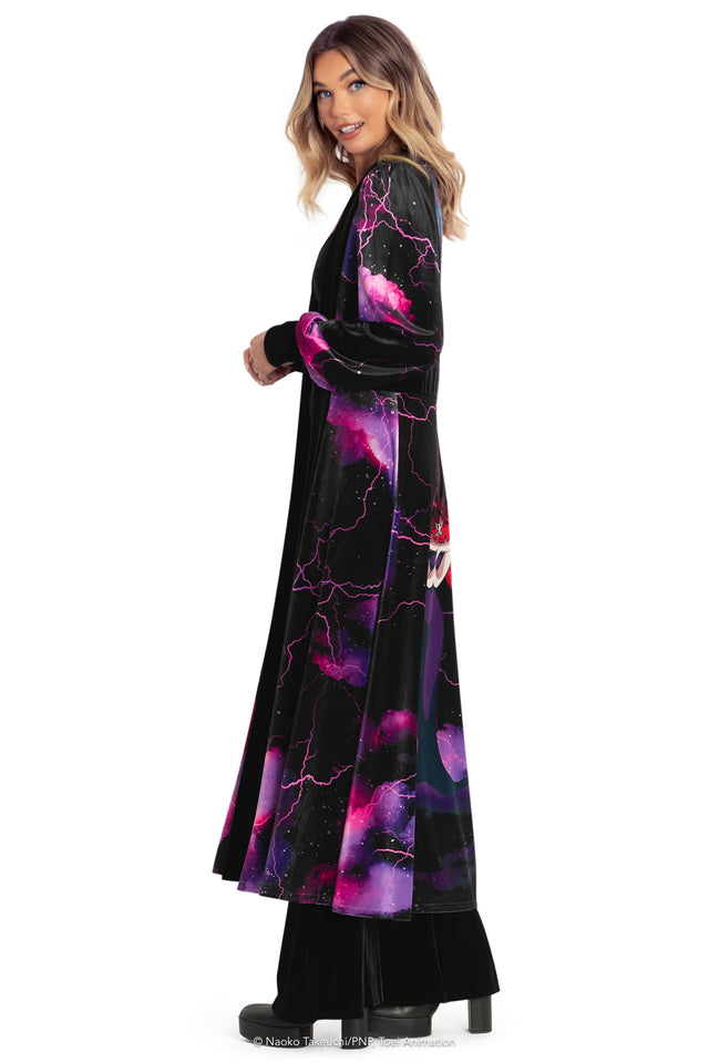 Queen Beryl Velvet Maxi Jacket Side