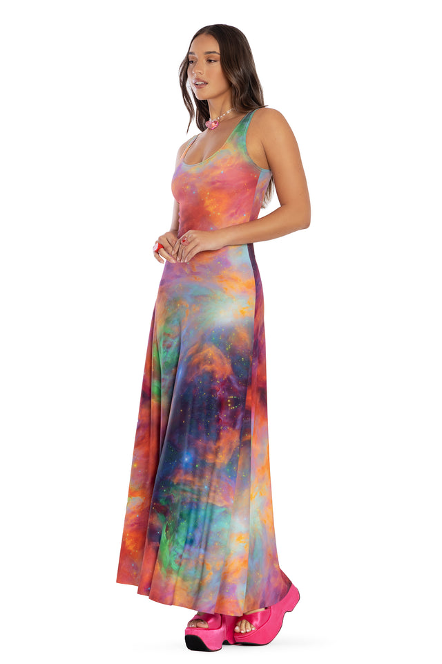 Galaxy Rainbow Maxi Dress