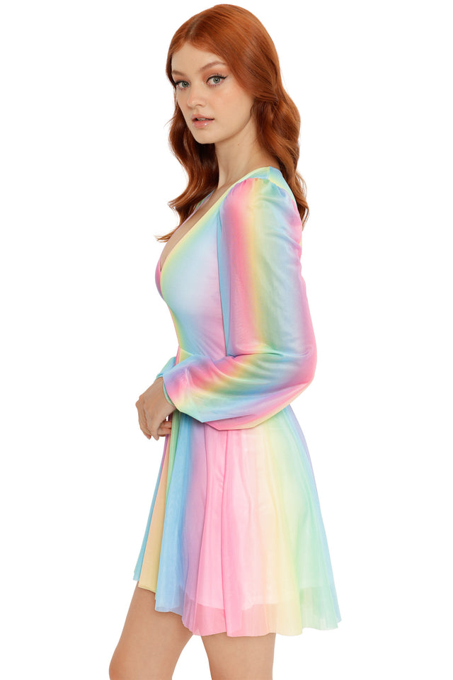 Rainbow Icecream Romance Dress