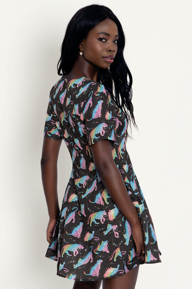 Rainbow Tiger New V Dress
