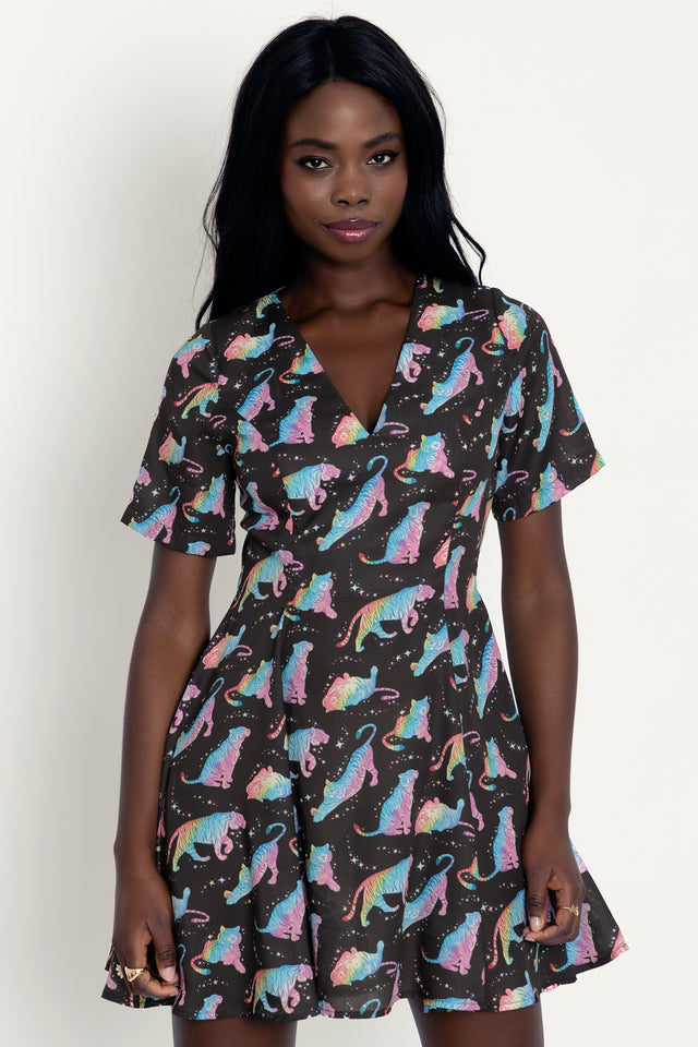 Rainbow Tiger New V Dress