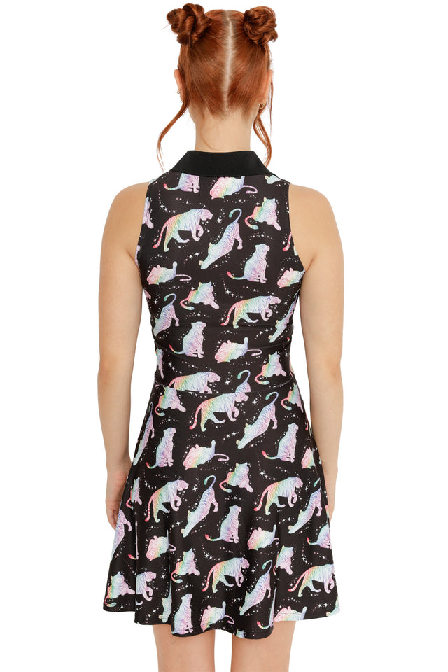 Rainbow Tiger Polo Dress