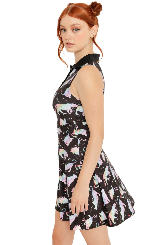 Rainbow Tiger Polo Dress