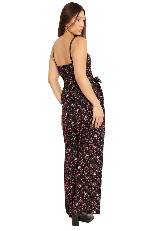 Crows in the Dark Long Lounge Jumpsuit
