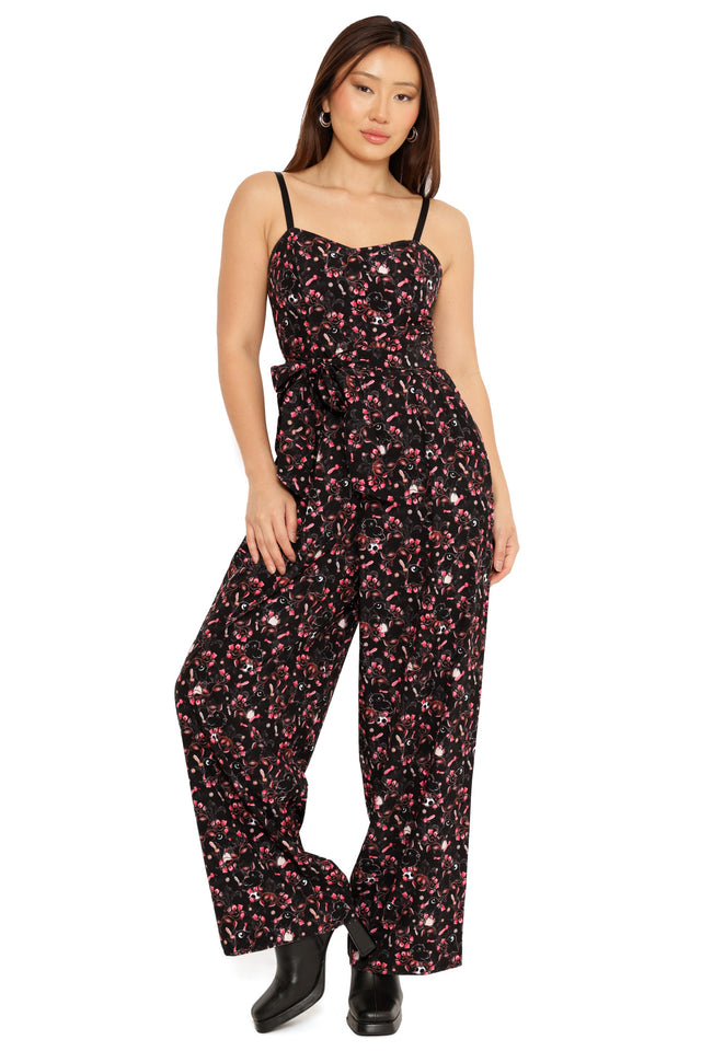 Crows in the Dark Long Lounge Jumpsuit