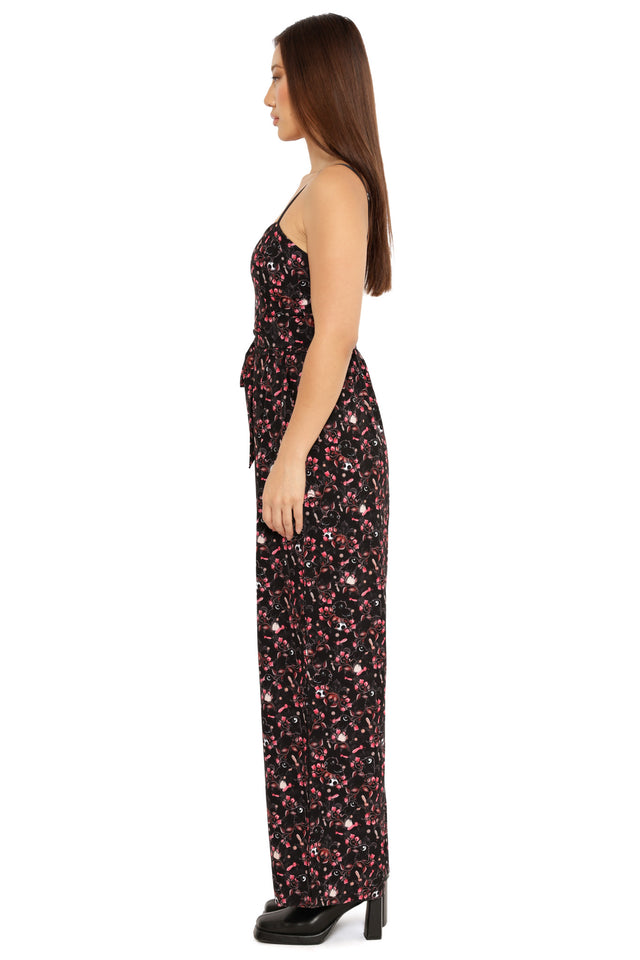 Crows in the Dark Long Lounge Jumpsuit