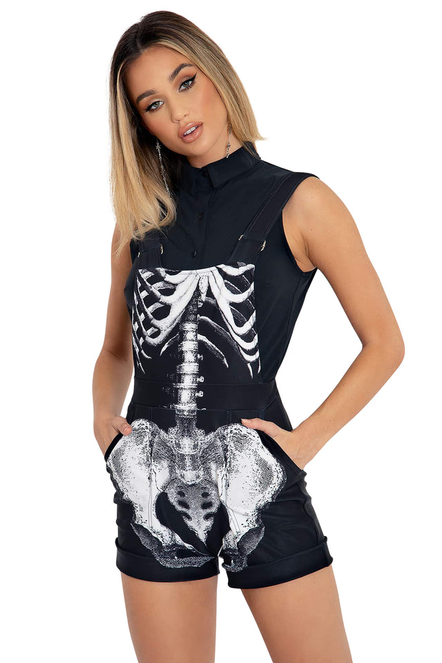 BlackMilk Clothing - Ribs Short Overalls