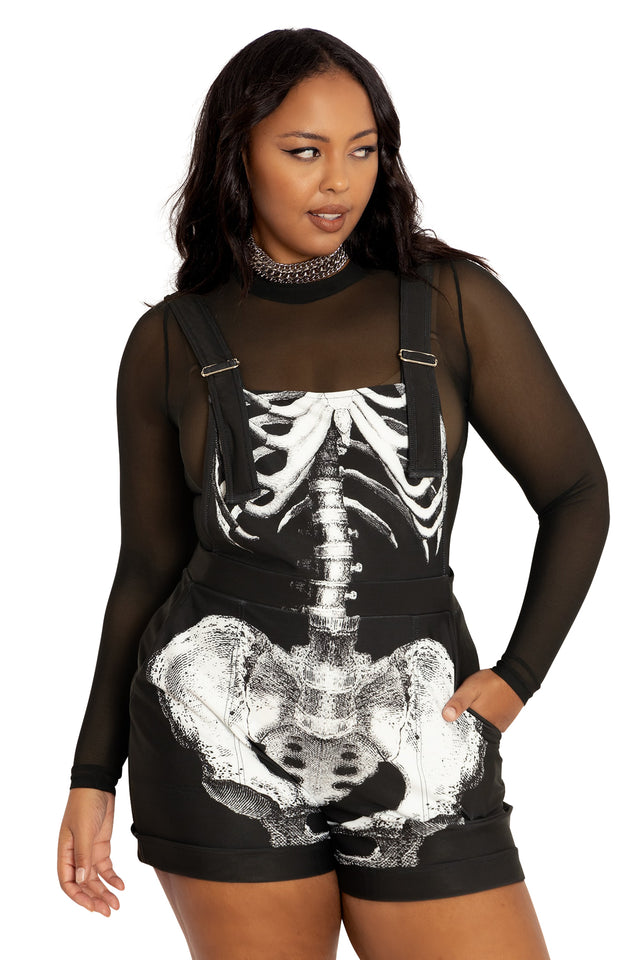 BlackMilk Clothing - Ribs Short Overalls