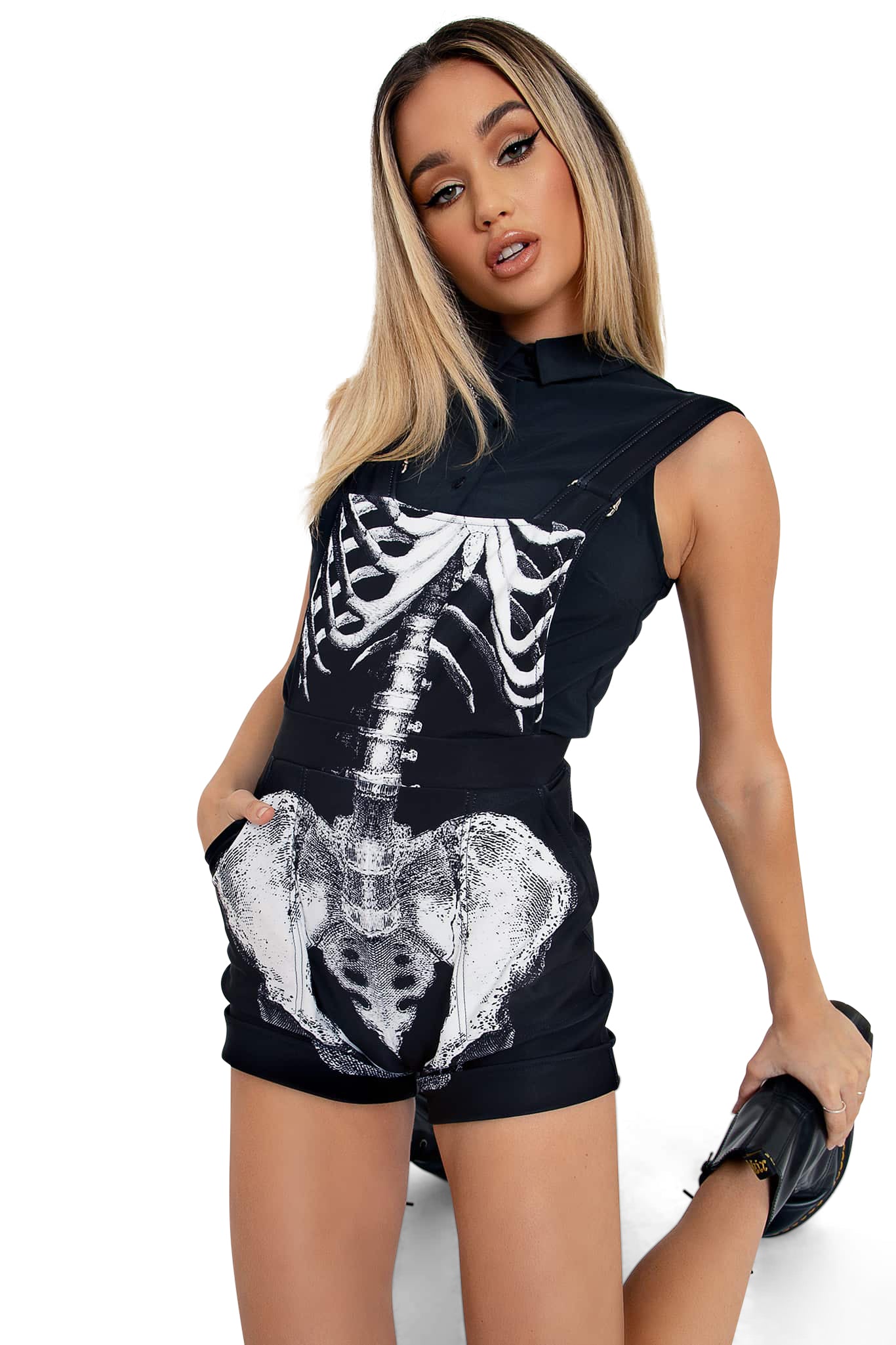 BlackMilk RIBS SHORT OVERALLS Size XS ($74) deals