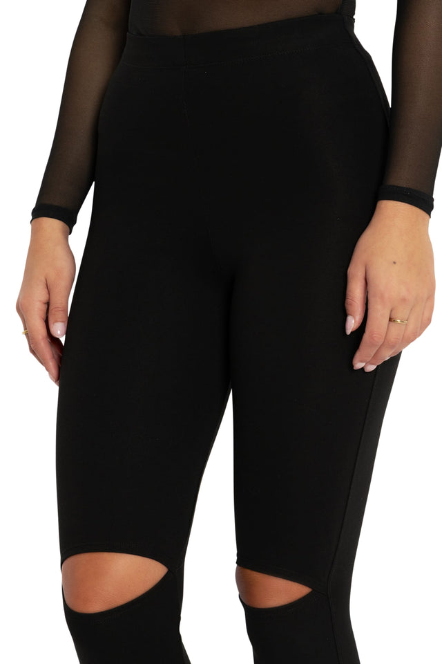 BlackMilk Clothing - Rip It Up High Waisted Leggings