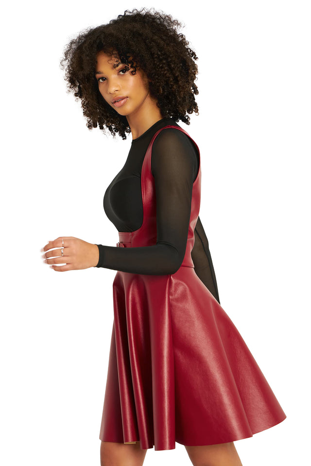 Route 666 Red Underbust Corset Dress - Limited BlackMilk Clothing Route 666 Red Underbust Corset Dress - Limited BlackMilk Clothing