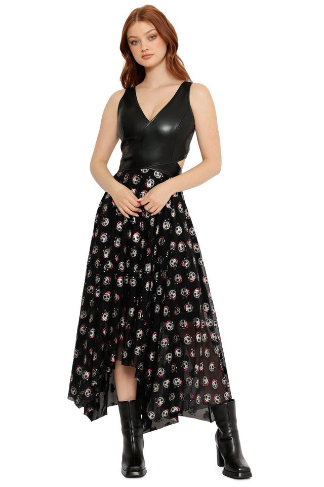 gothic christmas dress route 666 santa claws festive outfit