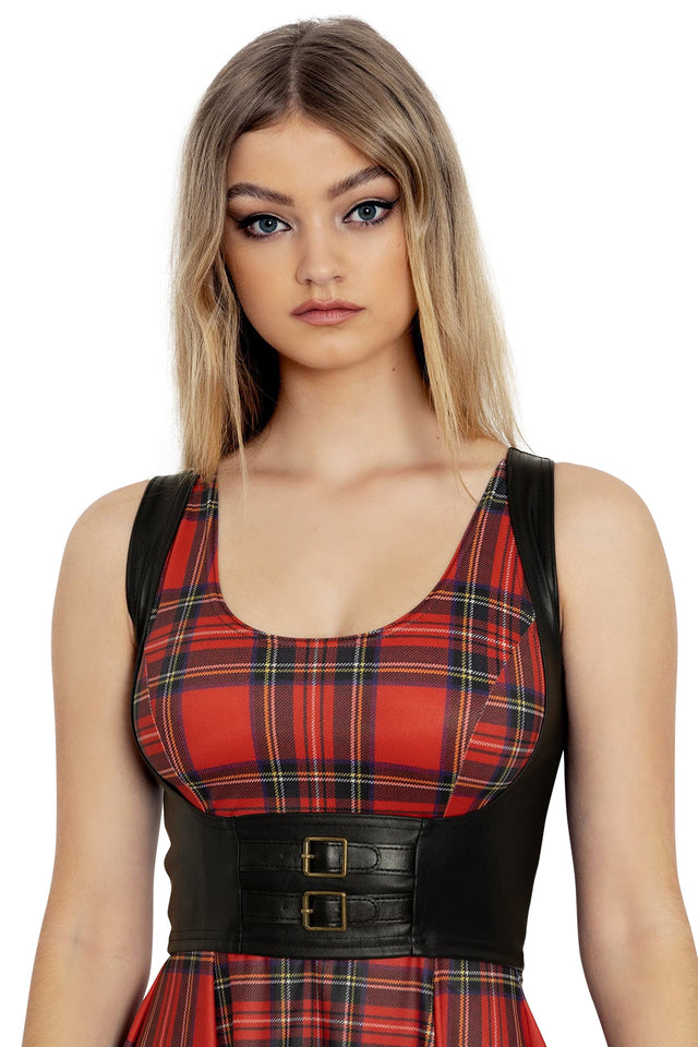 BlackMilk Clothing - Route 666 Underbust Corset side