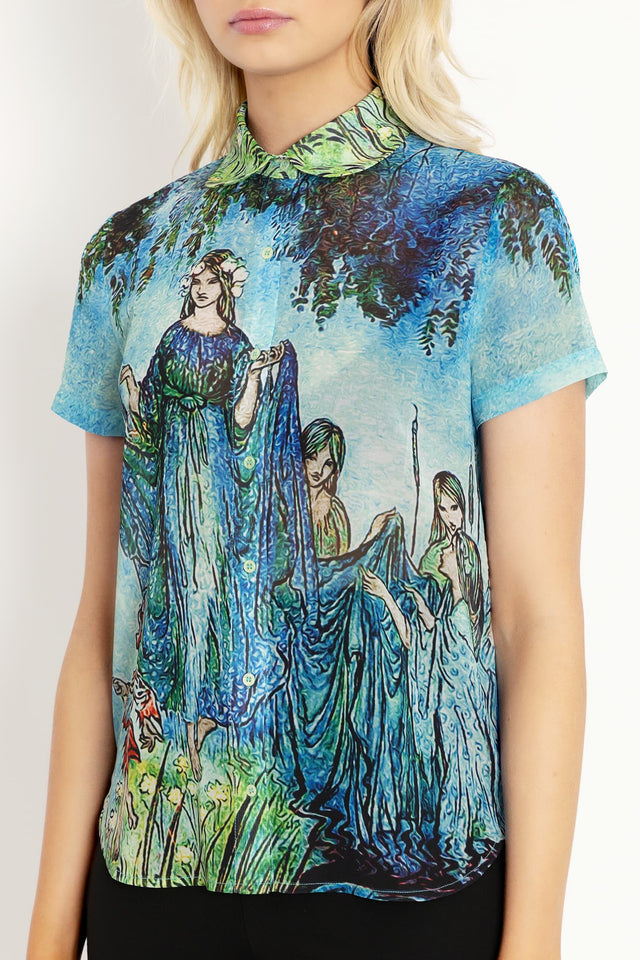 Sabrina Rises Cute As A Button Shirt