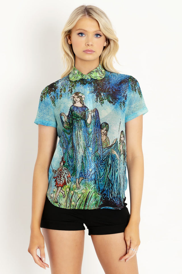 Sabrina Rises Cute As A Button Shirt