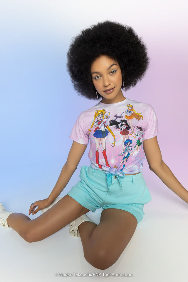 Sailor Guardians Bubbles Tie Front Tee Campaign 