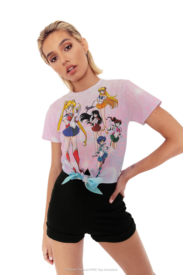 Sailor Guardians Bubbles Tie Front Tee Wide