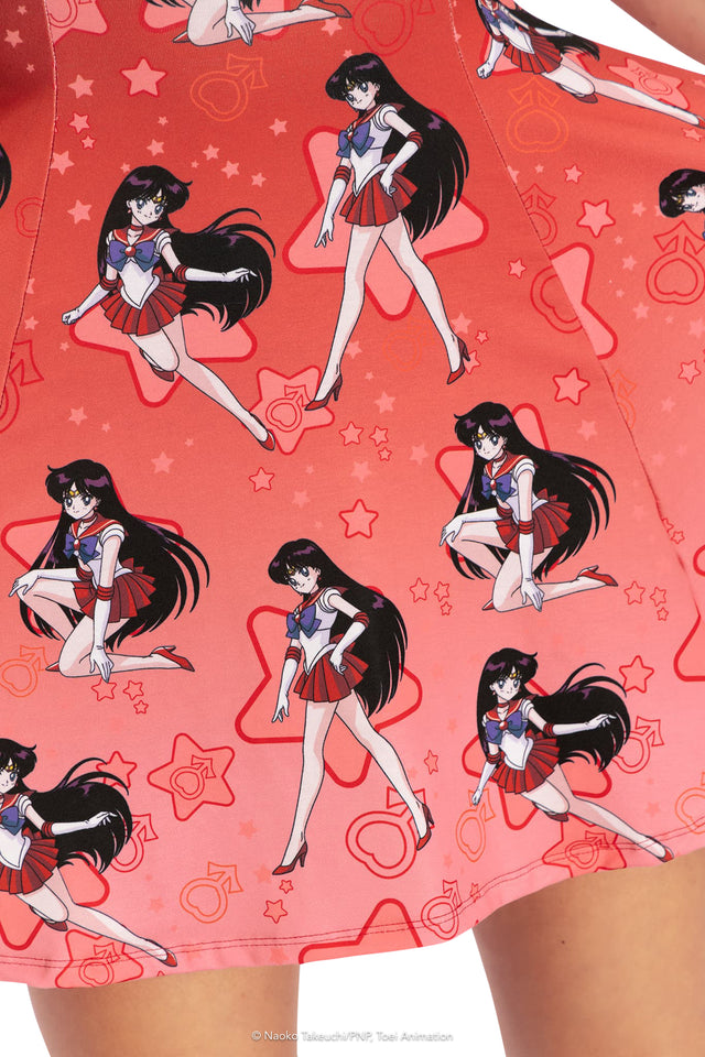 Sailor Mars Evil Tee Dress Print