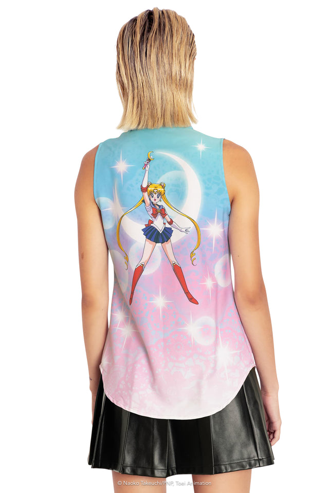 BlackMilk Clothing x Pretty Guardian Sailor Moon - Sailor Moon Bubbles Business Time Shirt - Sailor Moon Merchandise - Collaboration apparel - Licenced.