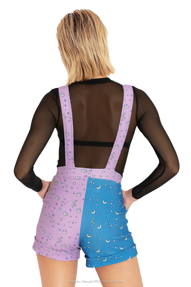BlackMilk Clothing x Pretty Guardian Sailor Moon - Sailor Moon Pastel Short Overalls - Sailor Moon Merchandise - Collaboration apparel - Licenced.