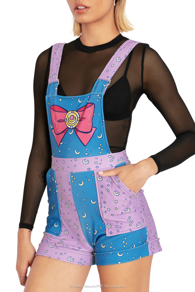 BlackMilk Clothing x Pretty Guardian Sailor Moon - Sailor Moon Pastel Short Overalls - Sailor Moon Merchandise - Collaboration apparel - Licenced.
