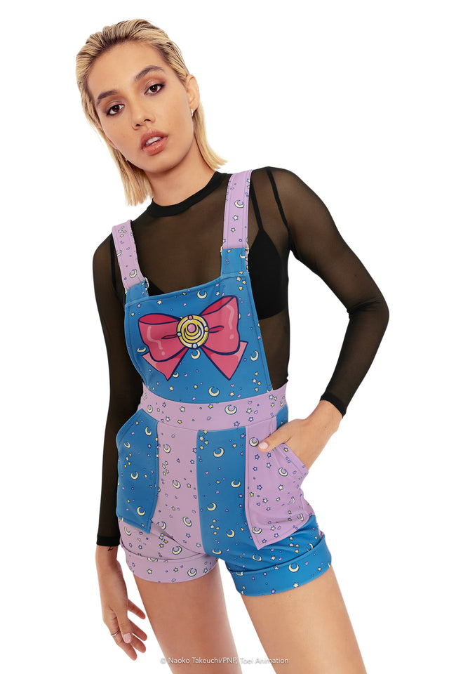 BlackMilk Clothing x Pretty Guardian Sailor Moon - Sailor Moon Pastel Short Overalls - Sailor Moon Merchandise - Collaboration apparel - Licenced.