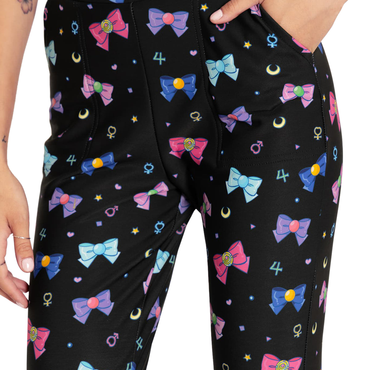 Sailor Ribbons Cuffed Pants - Limited – BlackMilk Clothing