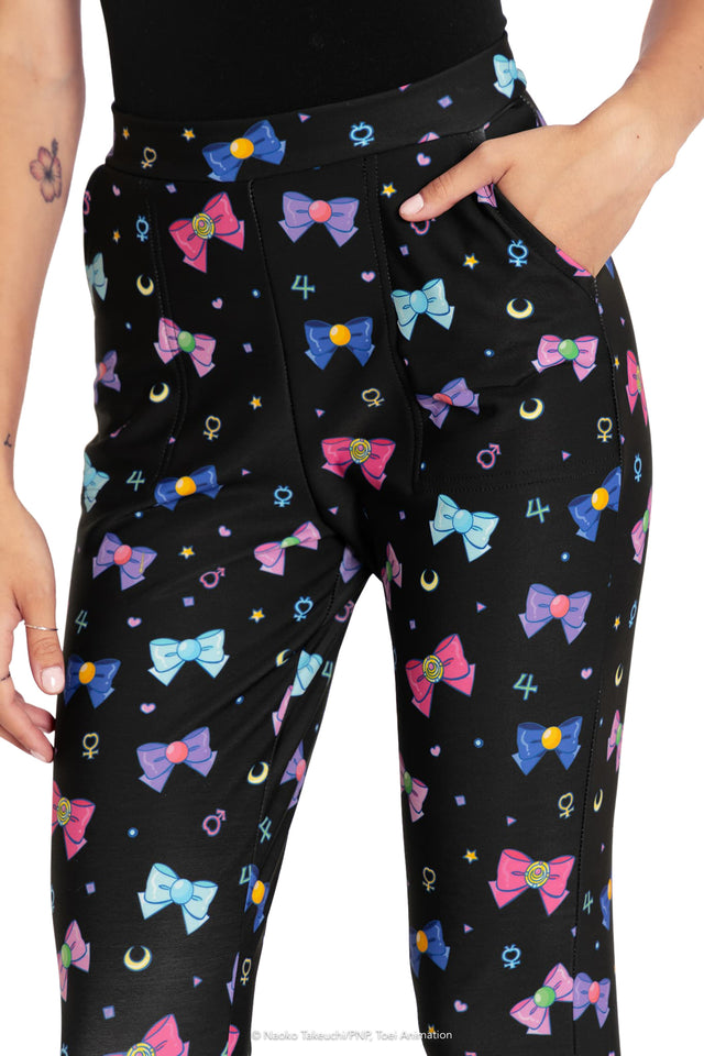 BlackMilk Clothing x Pretty Guardian Sailor Moon - Sailor Ribbons Cuffed Pants - Sailor Moon Merchandise - Collaboration apparel - Licenced.