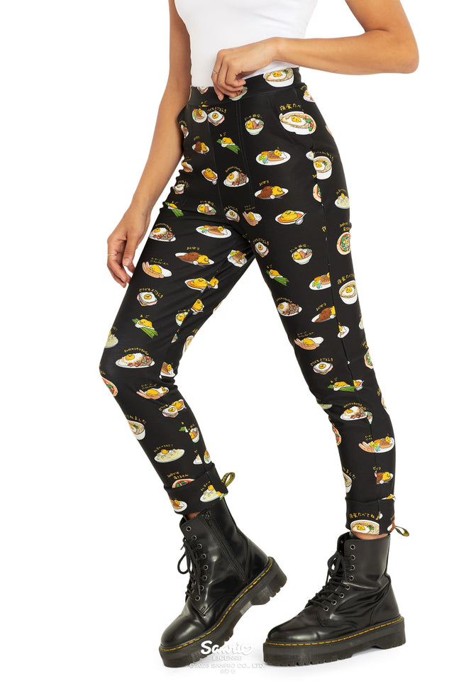 Sanrio Eat With Gudetama Cuffed Pants Side