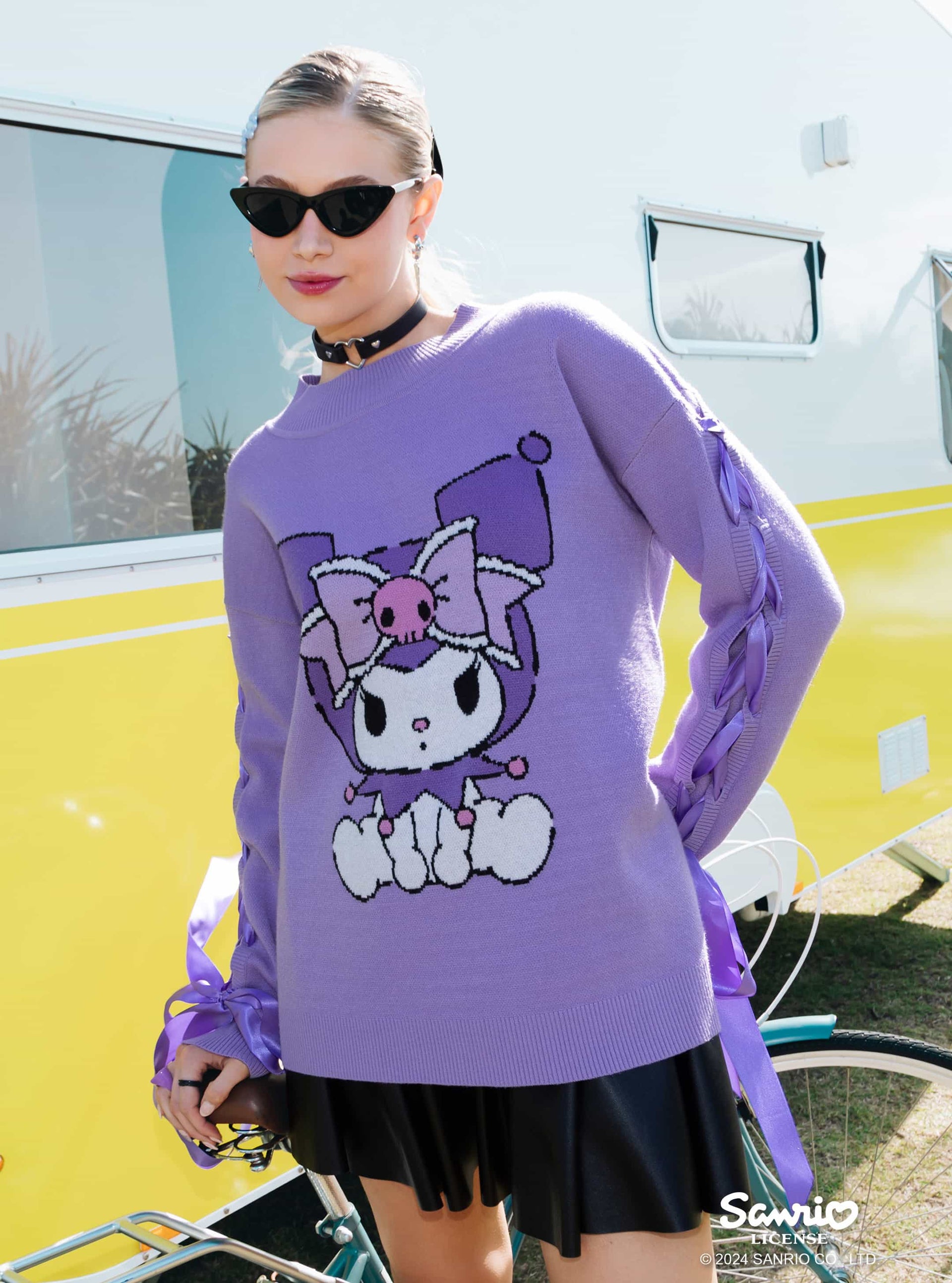 Sanrio 50th anniversary Licensed Collaboration with BlackMilk Clothing - Shop our Hello Holiday collection featuring cute Kawaii Apparel with Hello Kitty and Friends, Gudetama, My Melody and Kuromi. Officially Licensed. 