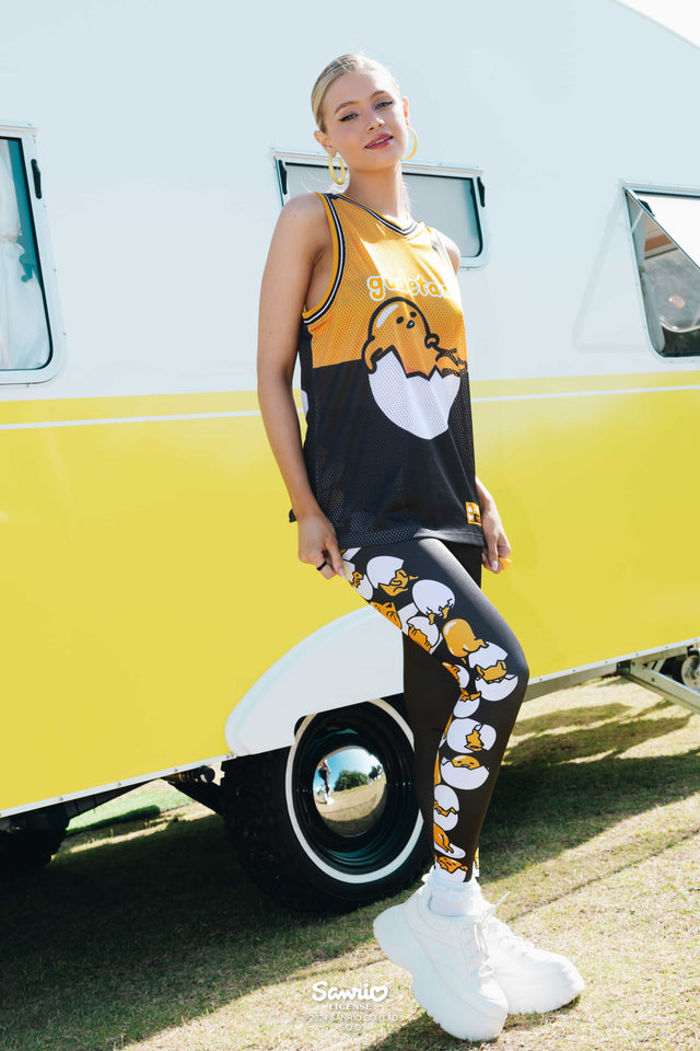 Gudetama Merchandise - Official Sanrio Products - Licensed Apparel - Kawaii Fashion - Women's Leggings - Sportswear, Activewear