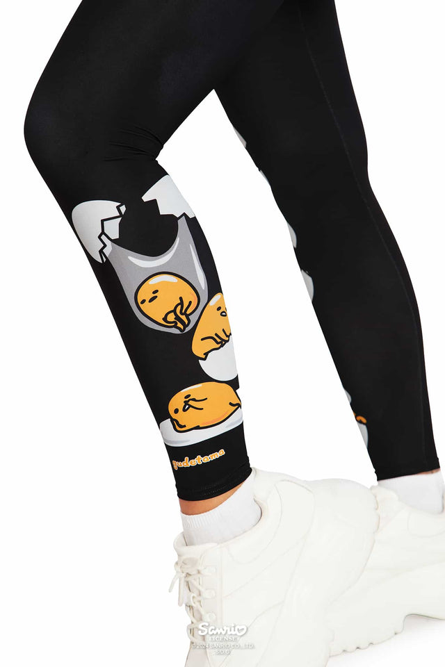 Gudetama Merchandise - Official Sanrio Products - Licensed Apparel - Kawaii Fashion - Women's Leggings - Sportswear, Activewear