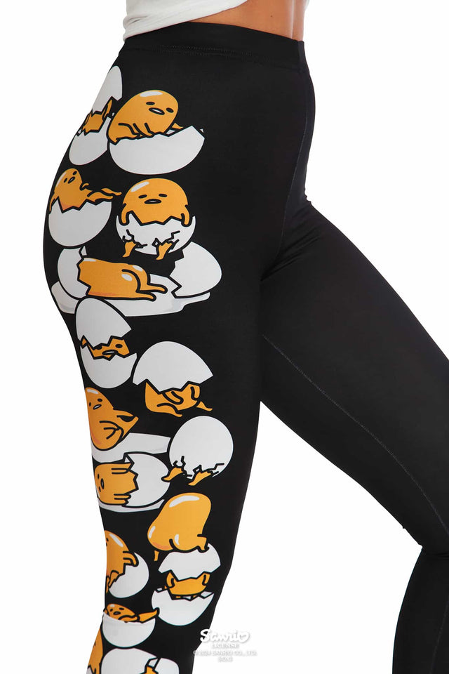 Gudetama Merchandise - Official Sanrio Products - Licensed Apparel - Kawaii Fashion - Women's Leggings - Sportswear, Activewear