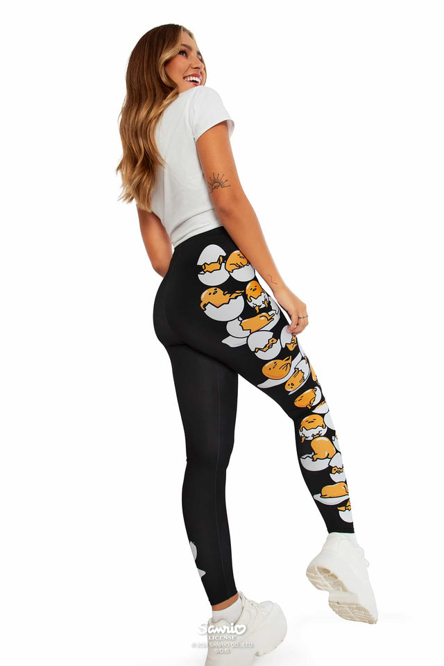 Gudetama Merchandise - Official Sanrio Products - Licensed Apparel - Kawaii Fashion - Women's Leggings - Sportswear, Activewear