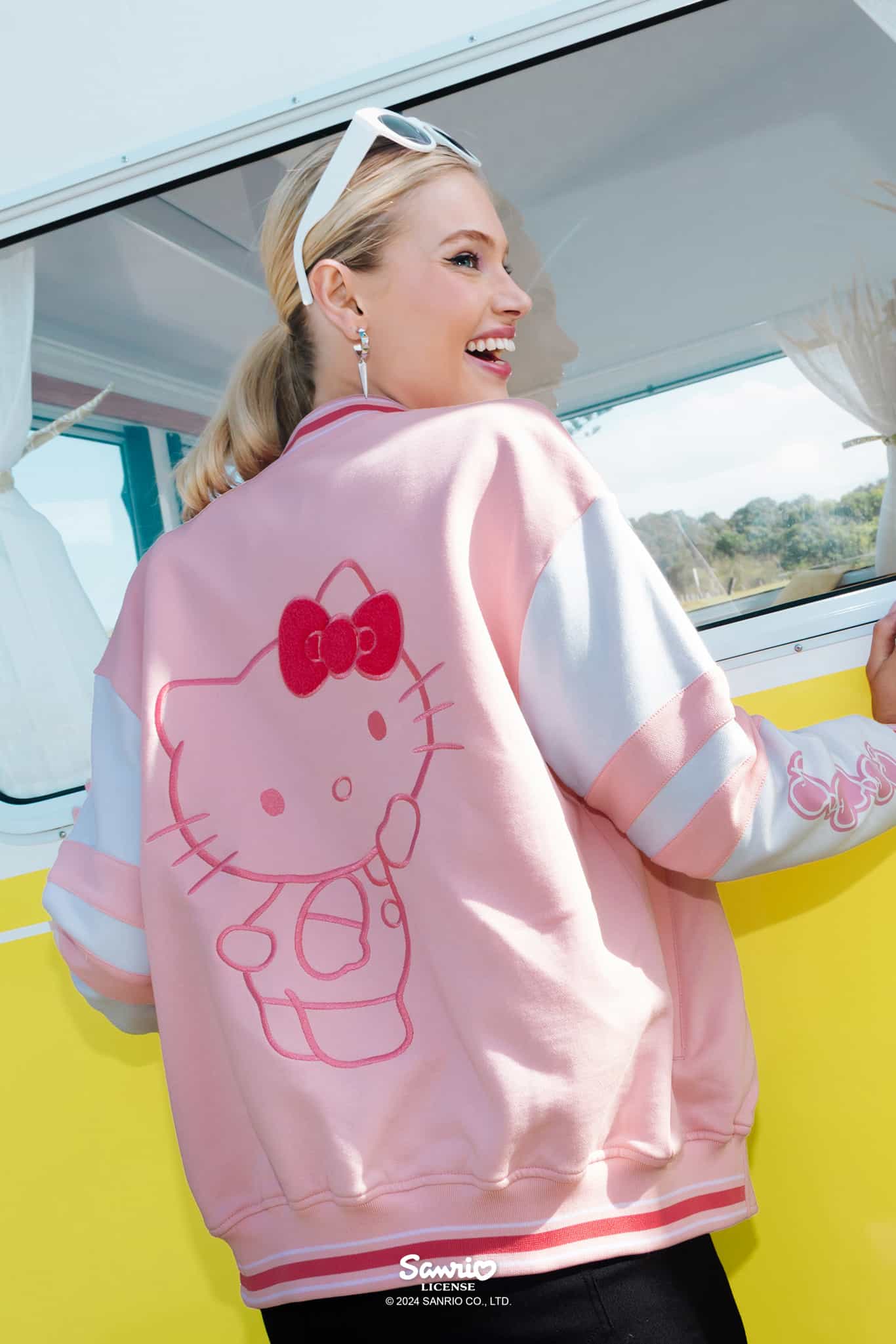 Sanrio kuromi factory varsity jacket jumper