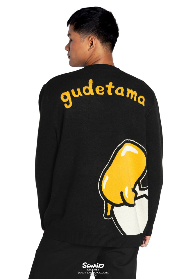 Sanrio Lazy Gudetama Knit Oversized Sweater Back