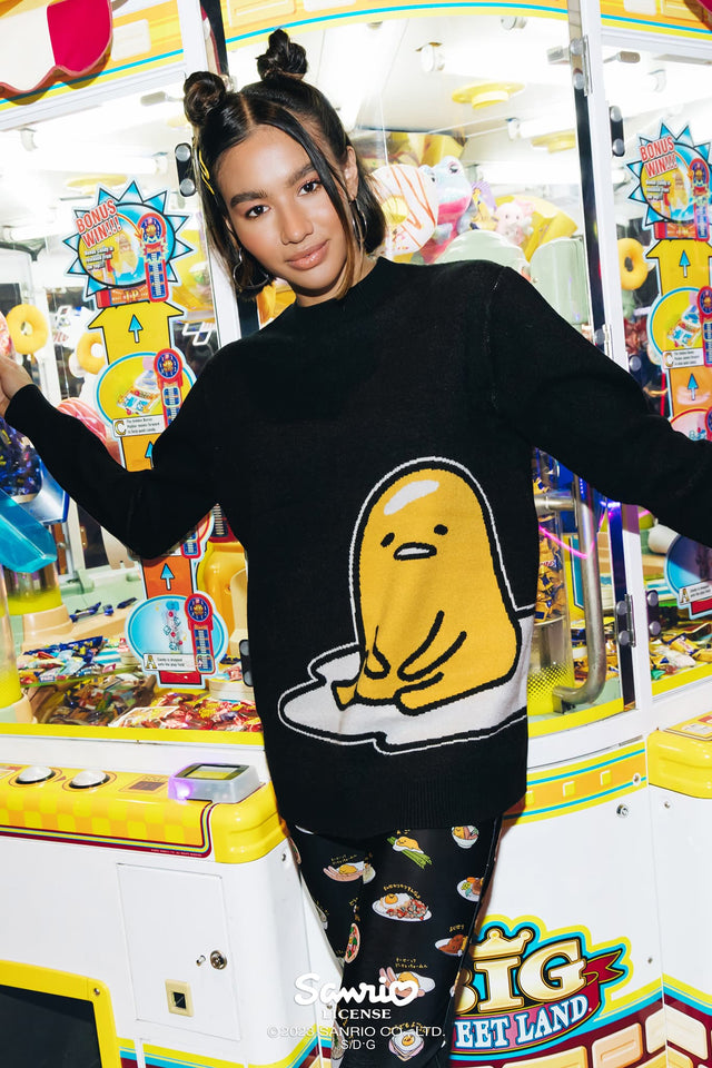 Sanrio Lazy Gudetama Knit Oversized Sweater Campaign 