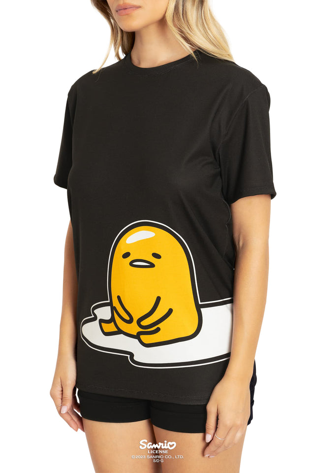 Sanrio Lazy Gudetama Tee Shirt Print 