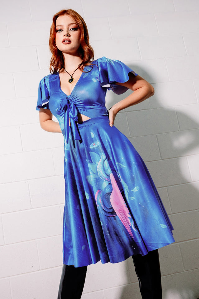 Sapphire Serpent Rio Midi Dress